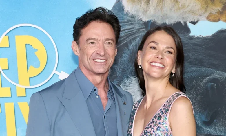 Hugh Jackman Gets Girlfriend Sutton Foster’s Support at ‘Sheep Detectives’ Premiere