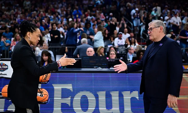 Hurley Defends 'Classy' Geno Auriemma After Handshake Meltdown With Dawn Staley