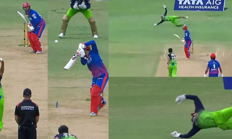 IPL 2026 [WATCH]: Flying Jitesh Sharma grabs a screamer to remove Sameer Rizvi during RCB vs DC encounter