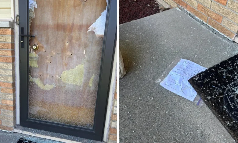 Indianapolis city councilor says his home was shot at 13 times, "No Data Centers" sign left behind