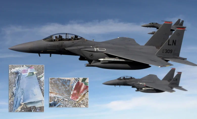Iranian Media Posts Debris From USAF F-15E Claimed to Have Been Downed Earlier Today