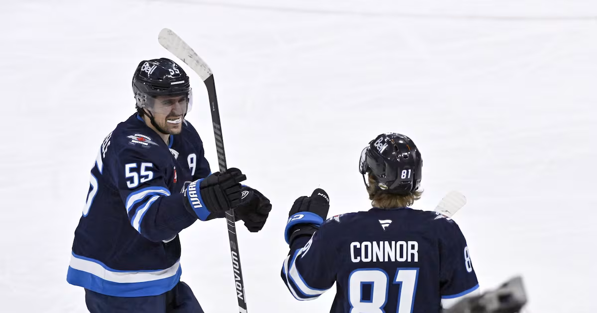 Jets' Scheifele connects with Connor to earn 900th NHL point: 'It's just instinct'