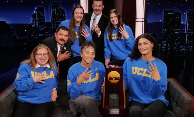 Jimmy Kimmel steals thunder from UCLA women's basketball team national champions with Trump jokes