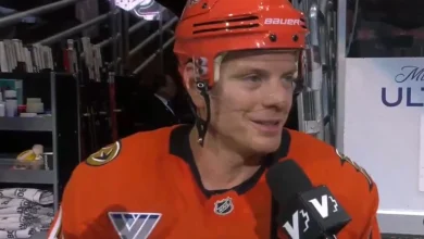 John Carlson scores first career hat trick with Ducks after never doing so in 1,143 games with Capitals