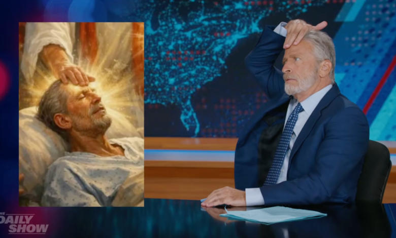 Jon Stewart Jokes Trump Should Reconcile With Vatican & Catholic Church Since “Both Historically Care Deeply About … Covering Up Sex Scandals”