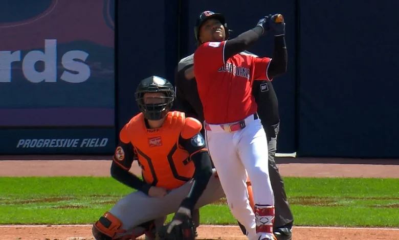 José Ramírez's solo home run (5)
