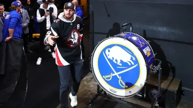 Josh Allen annihilates a beer to fire up the Sabres crowd | OutKick