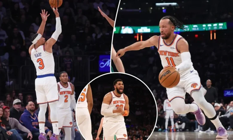 Josh Hart's late heroics lead Knicks over Celtics in important victory