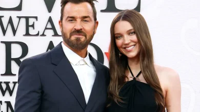 Justin Theroux Says He's 'Lucky' to Be with Wife Nicole Brydon Bloom on the Red Carpet After Welcoming Their First Baby