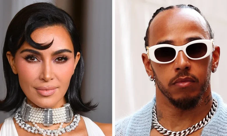 Kim Kardashian and Lewis Hamilton Kiss During Malibu Beach Day