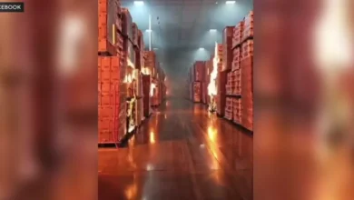 Kimberly-Clark Ontario warehouse fire starts with alleged suspect saying in video "Should have paid us more"