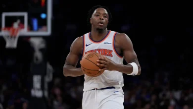 Knicks' OG Anunoby exits vs. Raptors with ankle injury