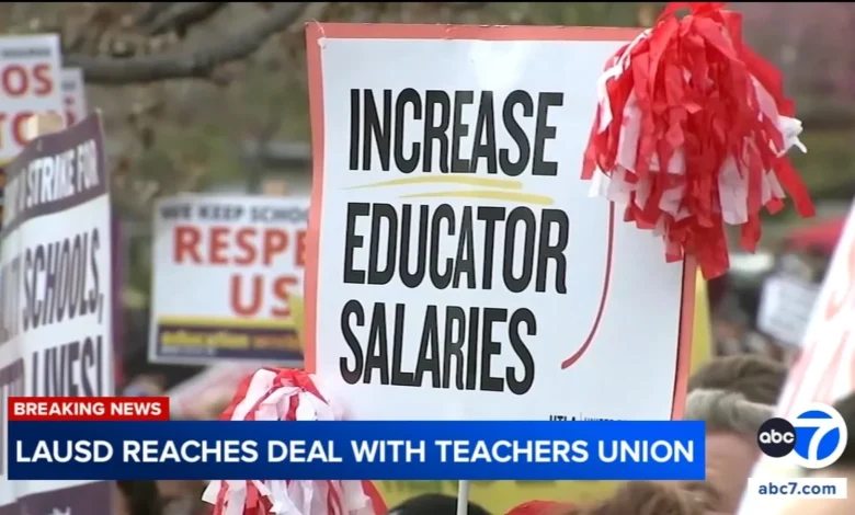 LAUSD reaches tentative agreement with teachers union ahead of potential strike