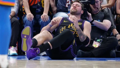 Lakers handed one of heaviest defeats by Thunder and hit by Doncic injury | Basketball News