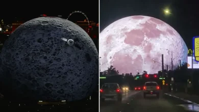 Las Vegas Sphere Turns Into Huge Moon to Celebrate NASA Mission