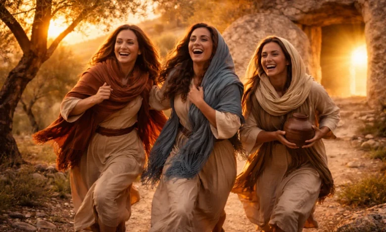 Las mujeres anuncian la Pascua: Él va delante de nosotros