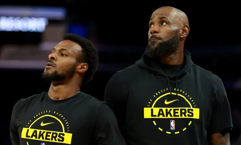 LeBron, Bronny James combine for first son-to-father assist in NBA history