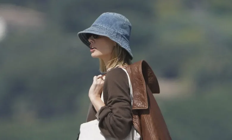 Leather, Denim, Suede? Margot Robbie Is Anti-Boho Chic For Summer