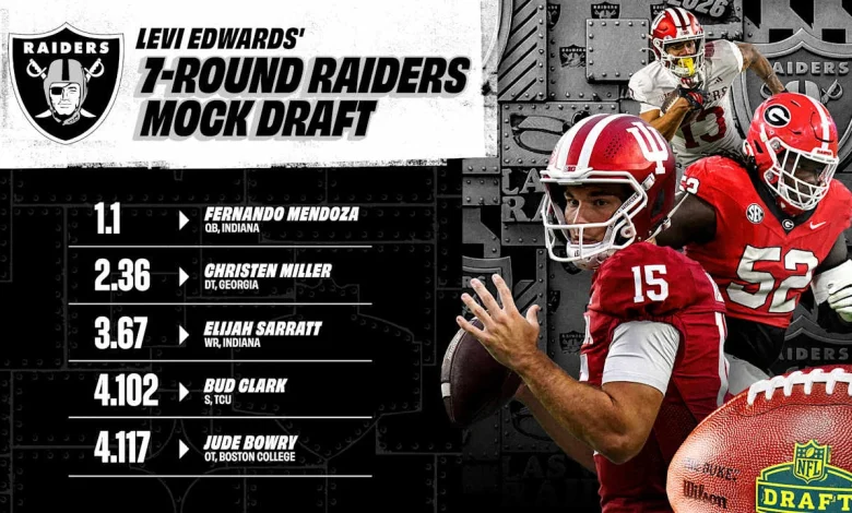 Levi Edwards' 7-round 2026 Raiders mock draft