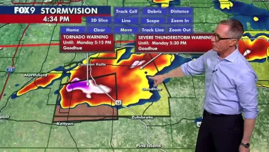 Live updates: Tornado Watch issued until 10 p.m., Twin Cities not included