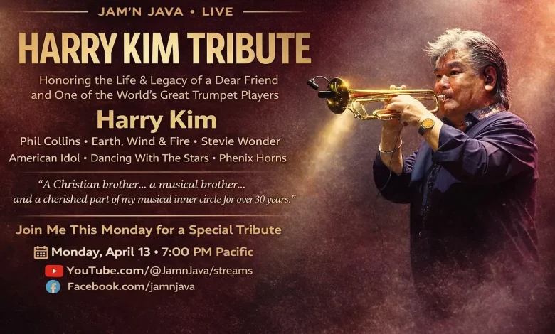 Local Announcement: Jam' n Java Online to Host Tribute to Musician Harry Kim on Monday, April 13, 2026