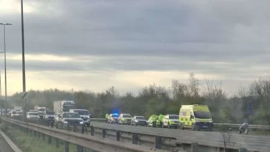 Long delays after multi-vehicle crash on A2