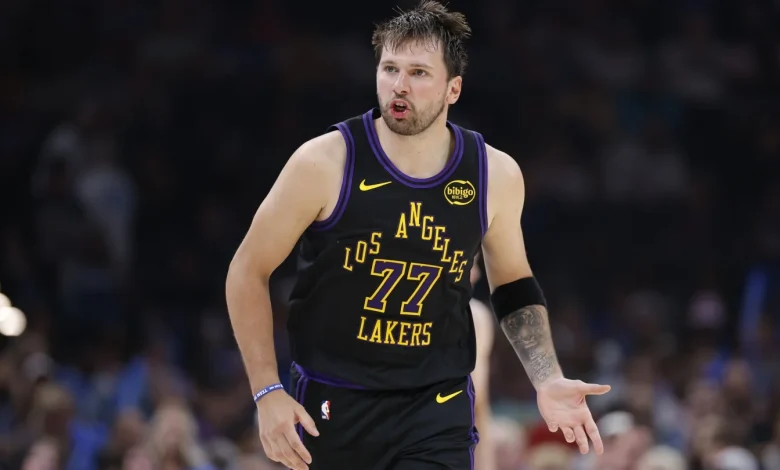 Luka Doncic returns to Los Angeles after hamstring treatments in Spain