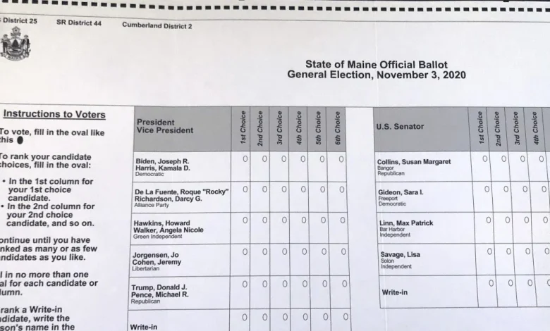 Maine Supreme Court says proposed ranked-choice voting expansion is unconstitutional