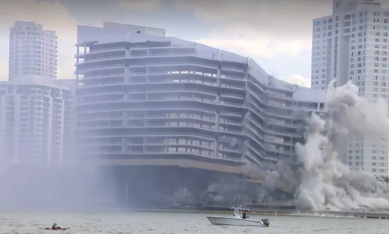 Mandarin Oriental Miami hotel vanishes in under-20-second implosion