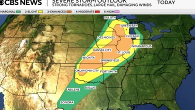 Maps show more severe storms forecast for central U.S. after days of tornadoes, flooding