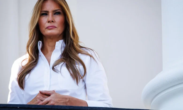 Melania Trump denies knowing Epstein in rare public statement : NPR