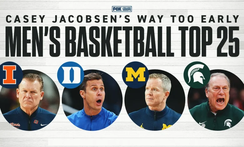 Men's College Basketball Rankings: Illinois, Duke Highlight Way-Too-Early Top 25