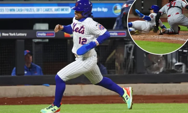 Mets' Francisco Lindor exits with left calf tightness after running bases