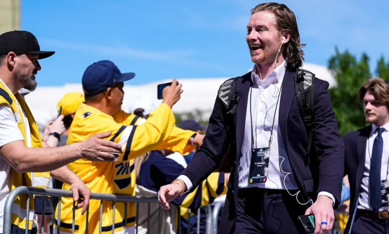 Michigan hockey star T.J. Hughes signs with NHL's Colorado Avalanche