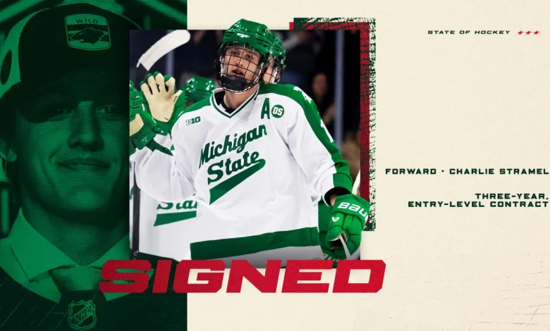 Minnesota Wild Signs Forward Charlie Stramel to Entry-level Contract