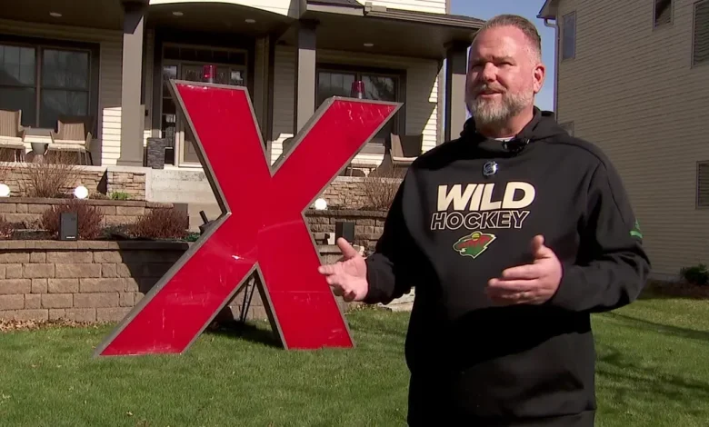 Minnesota Wild superfan buys iconic Xcel Energy Center 'X'