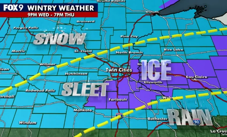 Minnesota weather: Overnight freezing rain expected to create icy conditions Thursday morning