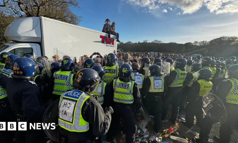 Missiles thrown at Dorset Police as East Lulworth rave halted