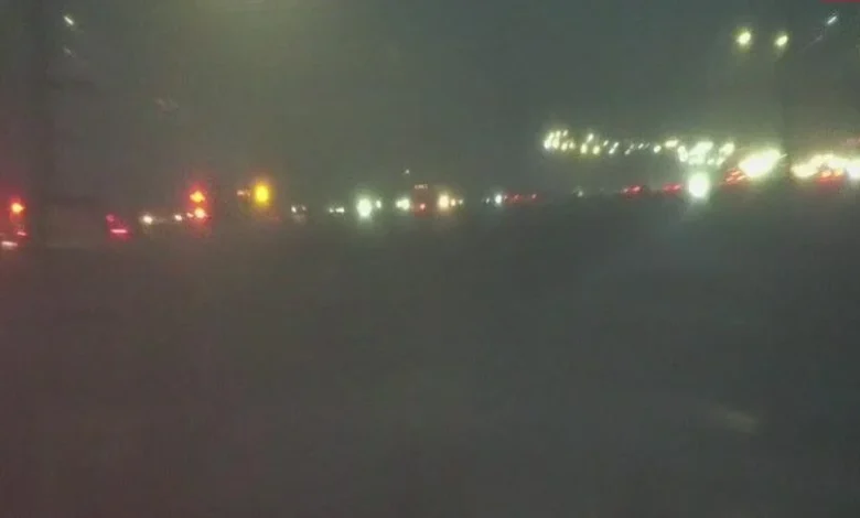 Multi-vehicle pileup shuts down northbound Deerfoot Trail at Glenmore