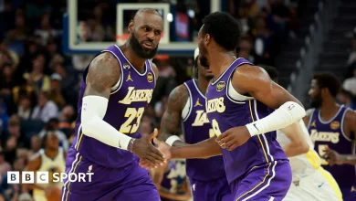 NBA: Bronny James assists father LeBron in Los Angeles Lakers win