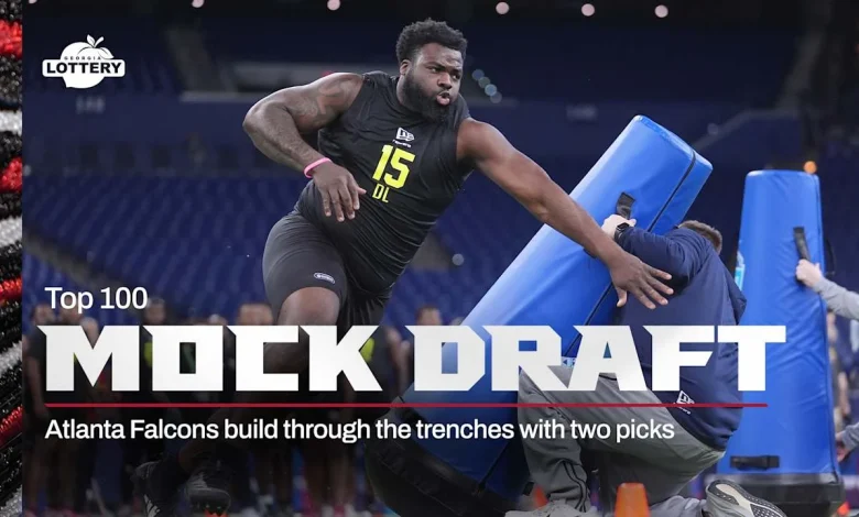 NFL Mock Draft: Falcons build up the trenches with two picks in Top 100 