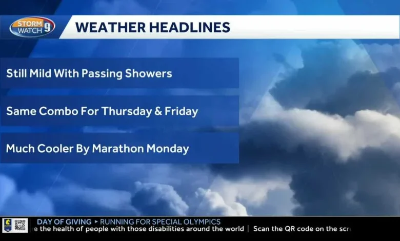 NH forecast video: Temps above normal; showers return today