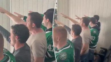 NHL fans being investigated for Nazi salute during Stars game