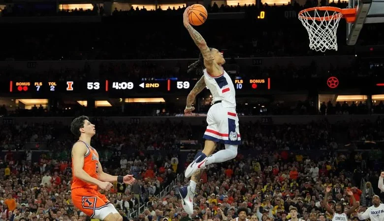 National title game: Facing Michigan’s ‘Monstars,’ UConn finds itself in the unlikely position of underdog