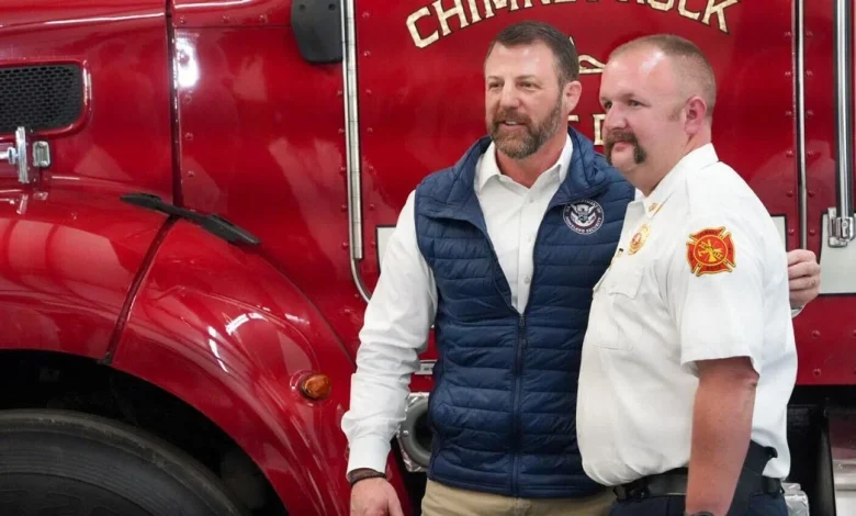 New DHS chief Markwayne Mullin visits town devastated by Hurricane Helene, promises reforms to FEMA