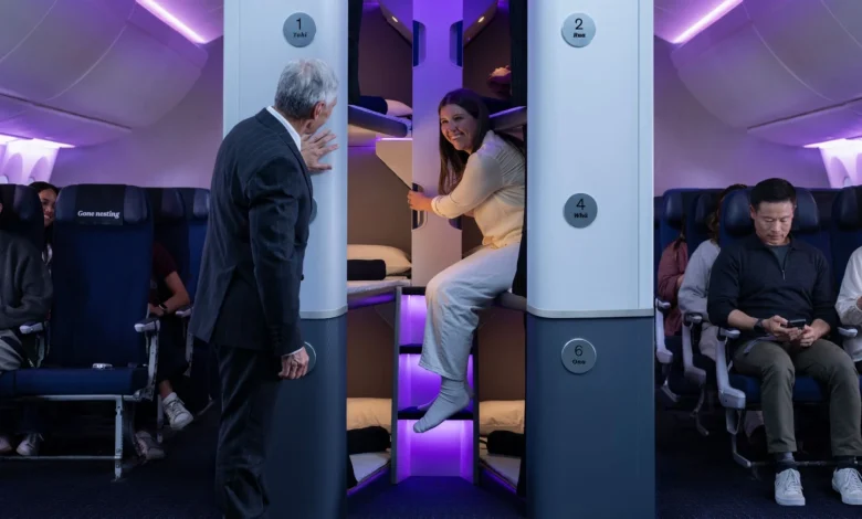 New Zealand unveils world's first economy sleep pods for long flights