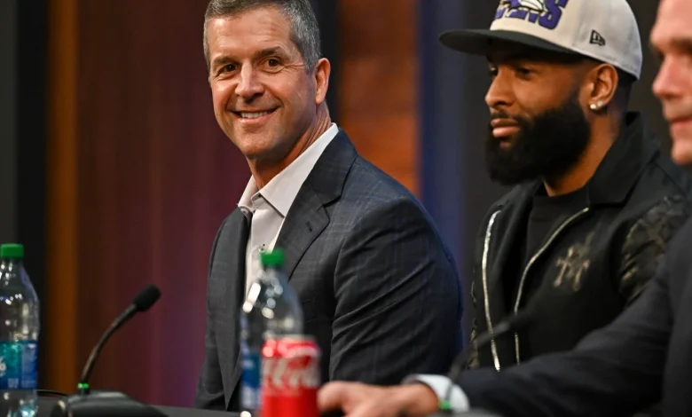 Odell Beckham met with John Harbaugh at league meeting in Arizona