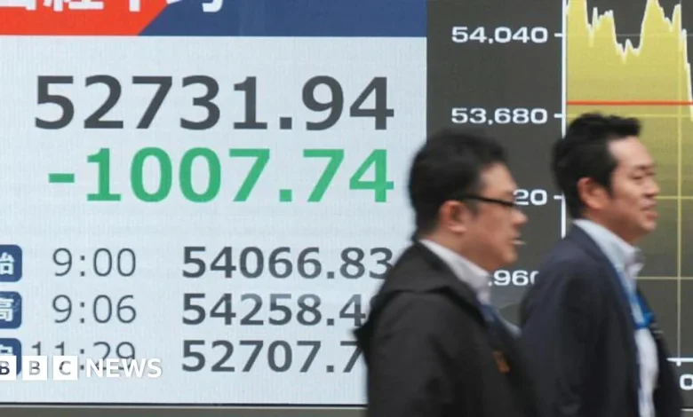 Oil jumps and shares fall after Trump Iran address