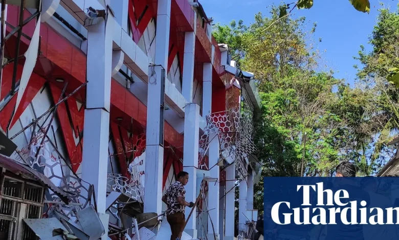 One killed and buildings damaged as magnitude 7.4 earthquake strikes Indonesia