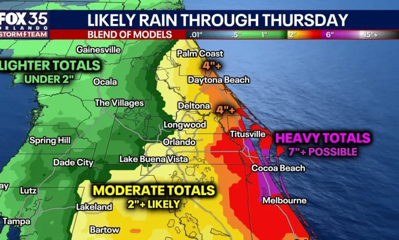 Orlando weather: Rain forecast, rainfall estimates, flooding concerns